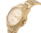 Buy Shop Guess Mini Phantom Diamonds Gold Dial Gold Steel Strap Watch for Women - W0235L5 USA Online
