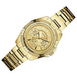 Buy Shop Guess Mini Phantom Diamonds Gold Dial Gold Steel Strap Watch for Women - W0235L5 USA Online