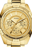 Buy Shop Guess Mini Phantom Diamonds Gold Dial Gold Steel Strap Watch for Women - W0235L5 USA Online