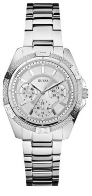 Buy Shop Guess Mini Phantom Silver Dial Silver Steel Strap Watch for Women - W0235L1 USA Online