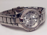 Buy Shop Guess Mini Prism Diamonds Silver Dial Silver Steel Strap Watch for Women - W12638L1 USA Online