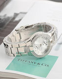 Buy Shop Guess Mini Prism Diamonds Silver Dial Silver Steel Strap Watch for Women - W12638L1 USA Online