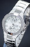 Buy Shop Guess Mini Prism Diamonds Silver Dial Silver Steel Strap Watch for Women - W12638L1 USA Online