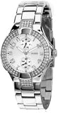Buy Shop Guess Mini Prism Diamonds Silver Dial Silver Steel Strap Watch for Women - W12638L1 USA Online