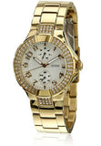 Buy Shop Guess Mini Prism Diamonds White Dial Gold Steel Strap Watch for Women - W15072L1 USA Online