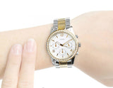 Buy Shop Guess Mini Spectrum Analog Silver Dial Two Tone Steel Strap Watch For Women - W0122L2 USA Online