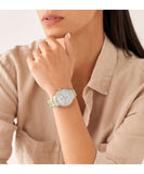 Buy Shop Guess Mini Spectrum Analog Silver Dial Two Tone Steel Strap Watch For Women - W0122L2 USA Online