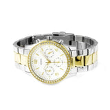 Buy Shop Guess Mini Spectrum Analog Silver Dial Two Tone Steel Strap Watch For Women - W0122L2 USA Online