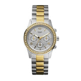 Buy Shop Guess Mini Spectrum Analog Silver Dial Two Tone Steel Strap Watch For Women - W0122L2 USA Online