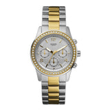 Buy Shop Guess Mini Spectrum Analog Silver Dial Two Tone Steel Strap Watch For Women - W0122L2 USA Online