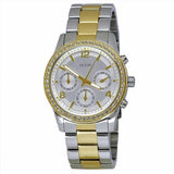 Buy Shop Guess Mini Spectrum Analog Silver Dial Two Tone Steel Strap Watch For Women - W0122L2 USA Online
