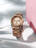 Buy Shop Guess Mini Spectrum Quartz Rose Gold Dial Rose Gold Steel Strap Watch For Women - W0122L3 USA Online