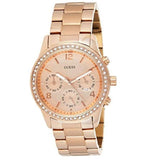 Buy Shop Guess Mini Spectrum Quartz Rose Gold Dial Rose Gold Steel Strap Watch For Women - W0122L3 USA Online