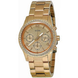 Buy Shop Guess Mini Spectrum Quartz Rose Gold Dial Rose Gold Steel Strap Watch For Women - W0122L3 USA Online