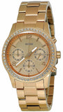 Buy Shop Guess Mini Spectrum Quartz Rose Gold Dial Rose Gold Steel Strap Watch For Women - W0122L3 USA Online