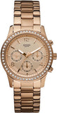 Buy Shop Guess Mini Spectrum Quartz Rose Gold Dial Rose Gold Steel Strap Watch For Women - W0122L3 USA Online