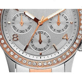 Buy Shop Guess Mini Spectrum Quartz Silver Dial Two Tone Steel Strap Watch For Women - W0122L1 USA Online