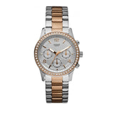 Buy Shop Guess Mini Spectrum Quartz Silver Dial Two Tone Steel Strap Watch For Women - W0122L1 USA Online