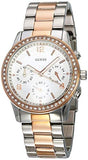 Buy Shop Guess Mini Spectrum Quartz Silver Dial Two Tone Steel Strap Watch For Women - W0122L1 USA Online