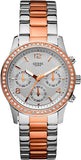 Buy Shop Guess Mini Spectrum Quartz Silver Dial Two Tone Steel Strap Watch For Women - W0122L1 USA Online