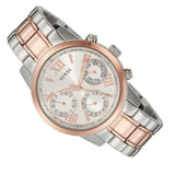 Buy Shop Guess Mini Sunrise Analog Silver Dial Two Tone Steel Strap Watch For Women - W0448L4 USA Online