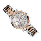 Buy Shop Guess Mini Sunrise Analog Silver Dial Two Tone Steel Strap Watch For Women - W0448L4 USA Online