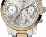 Buy Shop Guess Mini Sunrise Analog Silver Dial Two Tone Steel Strap Watch For Women - W0448L4 USA Online
