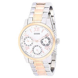 Buy Shop Guess Mini Sunrise Analog Silver Dial Two Tone Steel Strap Watch For Women - W0448L4 USA Online
