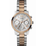 Buy Shop Guess Mini Sunrise Analog Silver Dial Two Tone Steel Strap Watch For Women - W0448L4 USA Online