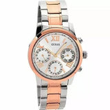 Buy Shop Guess Mini Sunrise Analog Silver Dial Two Tone Steel Strap Watch For Women - W0448L4 USA Online