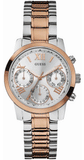 Buy Shop Guess Mini Sunrise Analog Silver Dial Two Tone Steel Strap Watch For Women - W0448L4 USA Online
