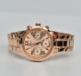 Buy Shop Guess Mini Sunrise Chronograph Quartz Rose Gold Dial Rose Gold Steel Strap Watch For Women - W0448L3 USA Online