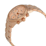 Buy Shop Guess Mini Sunrise Chronograph Quartz Rose Gold Dial Rose Gold Steel Strap Watch For Women - W0448L3 USA Online