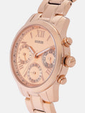 Buy Shop Guess Mini Sunrise Chronograph Quartz Rose Gold Dial Rose Gold Steel Strap Watch For Women - W0448L3 USA Online