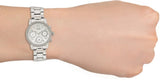 Buy Shop Guess Mini Sunrise Chronograph Quartz Silver Dial Silver Steel Strap Watch For Women - W0623L1 USA Online