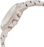 Buy Shop Guess Mini Sunrise Chronograph Quartz Silver Dial Silver Steel Strap Watch For Women - W0623L1 USA Online