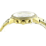 Buy Shop Guess Mini Sunrise Diamonds Silver Dial Gold Steel Strap Watch for Women - W0623L3 USA Online
