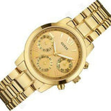Buy Shop Guess Mini Sunrise Quartz Gold Dial Gold Steel Strap Watch For Women - W0448L2 USA Online