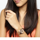 Buy Shop Guess Mini Sunrise Quartz Rose Gold Dial Rose Gold Steel Strap Watch For Women - W0448L9 USA Online