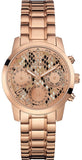 Buy Shop Guess Mini Sunrise Quartz Rose Gold Dial Rose Gold Steel Strap Watch For Women - W0448L9 USA Online