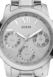 Buy Shop Guess Mini Sunrise Silver Dial Silver Steel Strap Watch For Women - W0448L1 USA Online