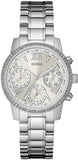 Buy Shop Guess Mini Sunrise Silver Dial Silver Steel Strap Watch For Women - W0448L1 USA Online
