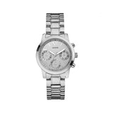 Buy Shop Guess Mini Sunrise Silver Dial Silver Steel Strap Watch For Women - W0448L1 USA Online