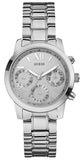 Buy Shop Guess Mini Sunrise Silver Dial Silver Steel Strap Watch For Women - W0448L1 USA Online