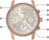 Buy Shop Guess Mini Surprise Analog Silver Dial Rose Gold Steel Strap Watch For Women - W0623L2 USA Online