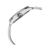 Buy Shop Guess Mini Triangle Quartz Diamonds Silver Dial White Leather Strap Watch For Women - W65006L1 USA Online