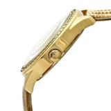 Buy Shop Guess Mini Triangle Quartz White Dial Gold Leather Strap Watch For Women - W70015l1 USA Online
