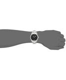 Buy Shop Guess Minimal Black Dial Silver Steel Strap Watch for Men - W0416G1 USA Online