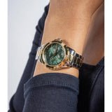 Buy Shop Guess Mist Analog Green Dial Two Tone Steel Strap Watch For Women - GW0723L1 USA Online