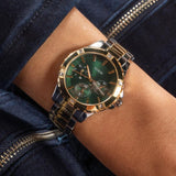 Buy Shop Guess Mist Analog Green Dial Two Tone Steel Strap Watch For Women - GW0723L1 USA Online